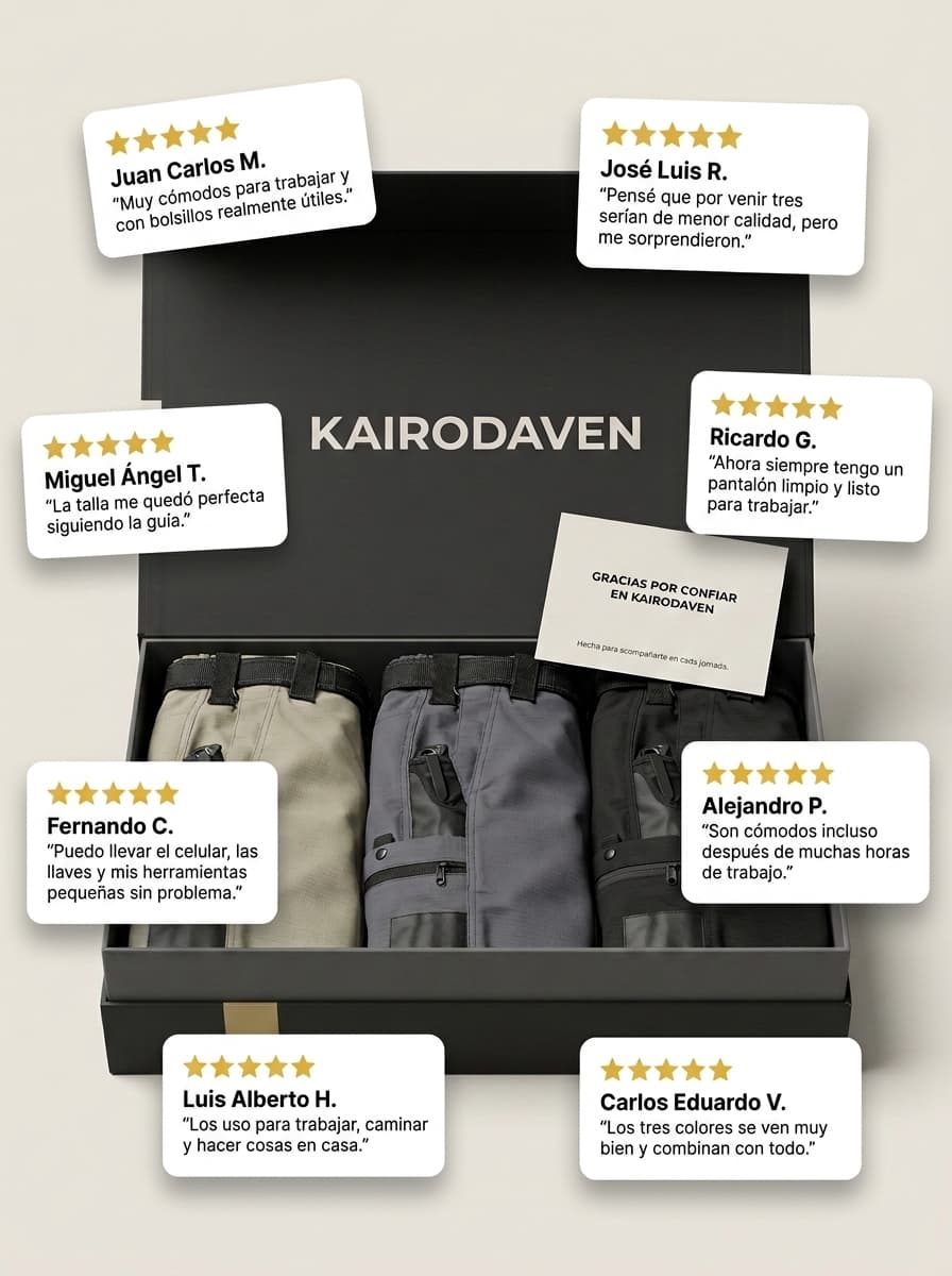 KAIRODAVEN® Siempre Listo | Pantalones tácticos
