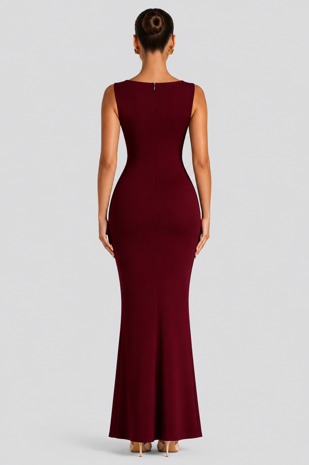 Grace - Vestido largo moldeador con escote cuadrado