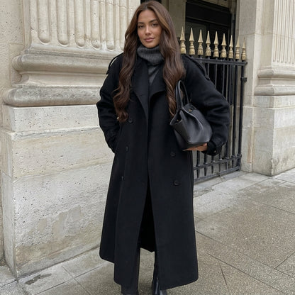Genoveva - Gabardina Larga De Lana