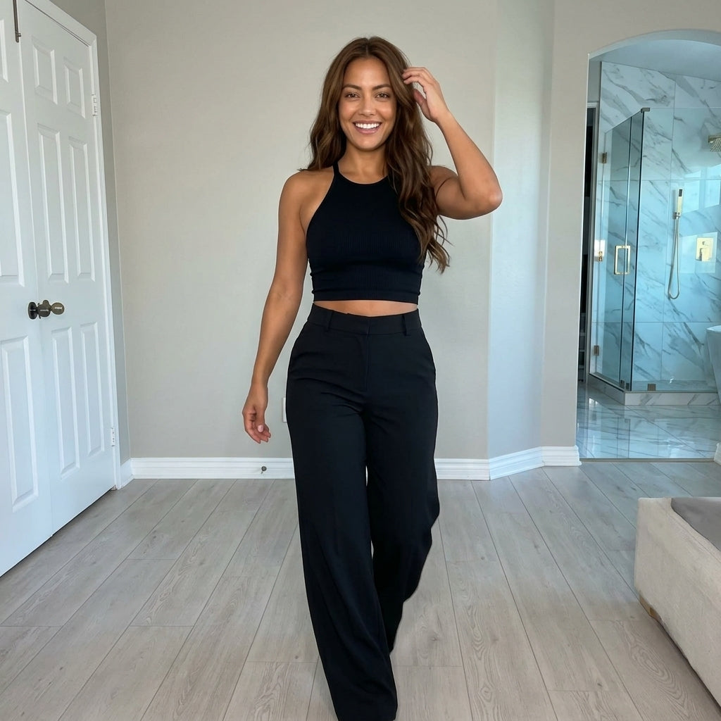 Renata - Pantalón Palazzo Cintura Alta