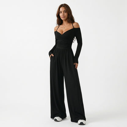 Valeria - Jumpsuit Cruzado Off Shoulder