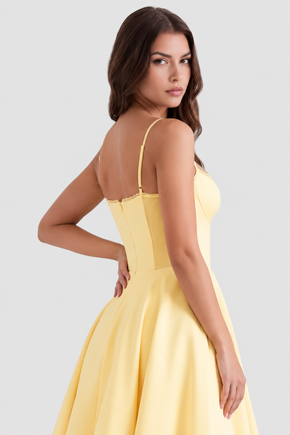 Selena - Vestido midi con capas de tul
