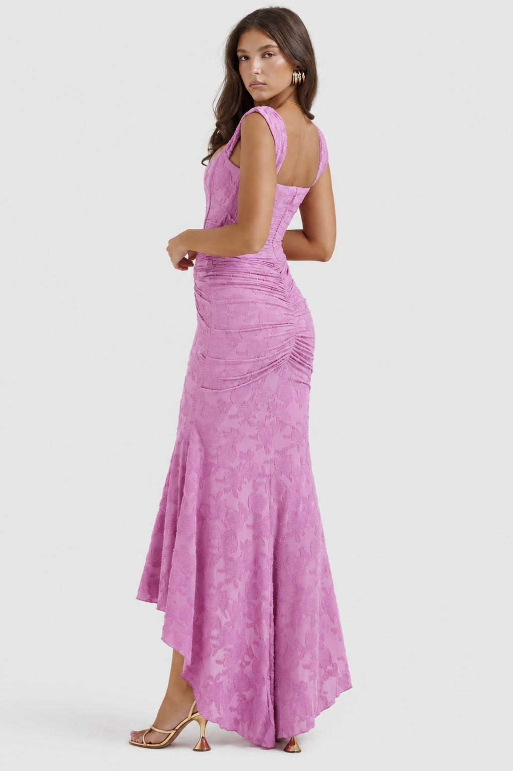 Elsie - Vestido largo de encaje sin mangas